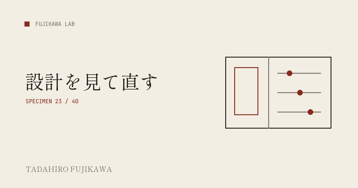 編集パネル格子と調整つまみでdesign.mdを表した表紙画像