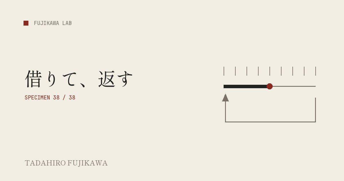 時間の帯と返却の矢印でクラウドGPUの時間貸しを表した表紙画像