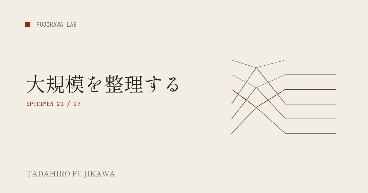 乱れた線が整列する網目へ変わる解説書の表紙画像
